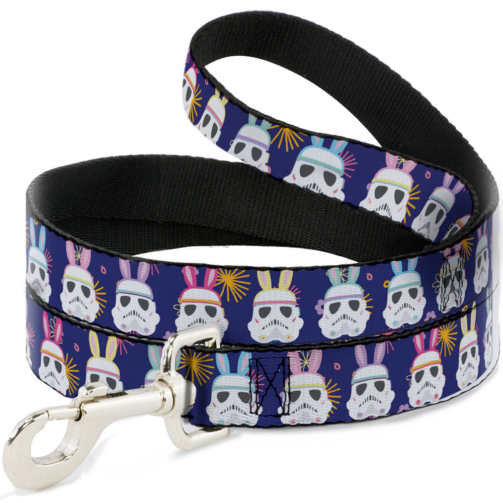 Dog Leash - Star Wars Holiday Stormtrooper Easter Bunny Ears Purple Dog Leashes Star Wars
