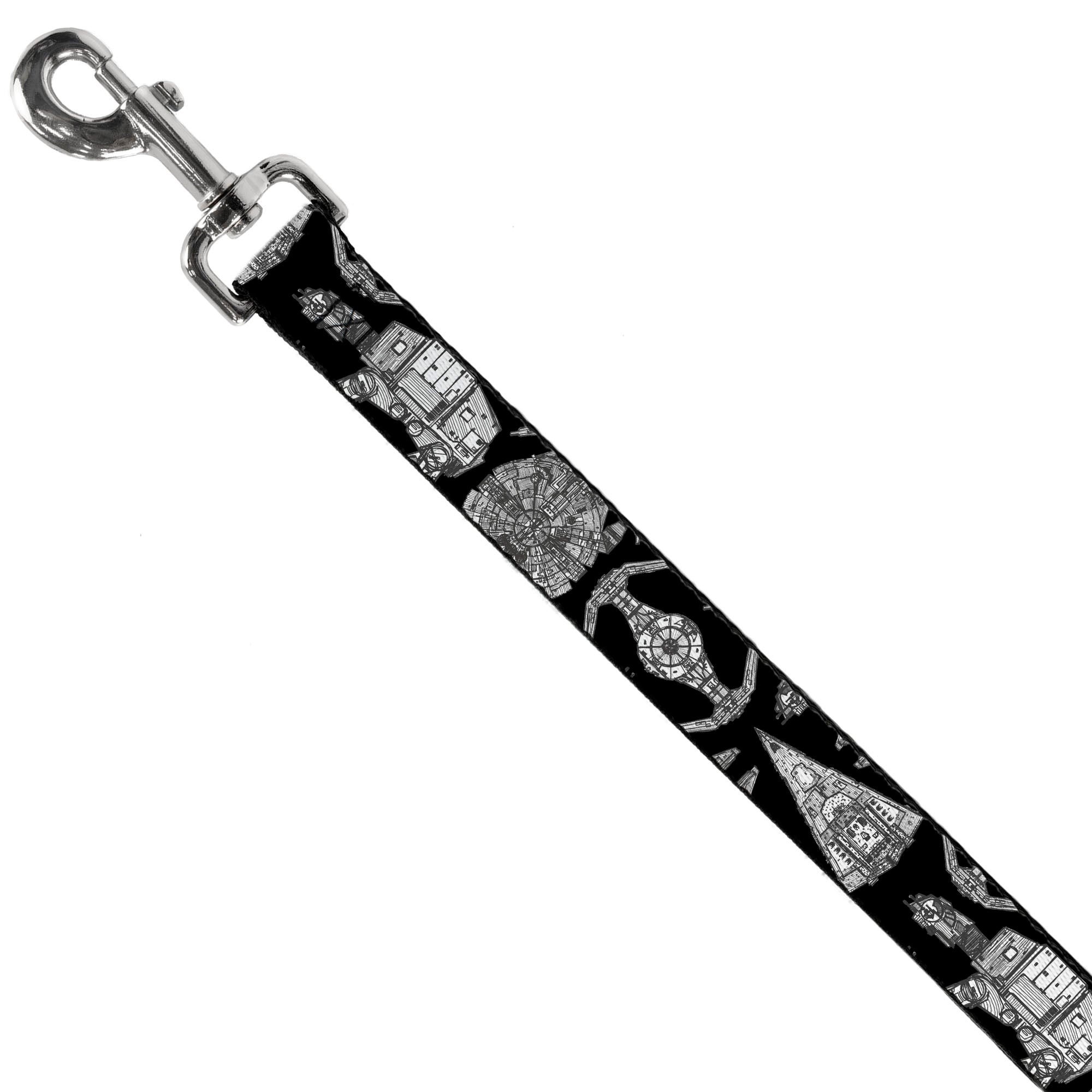 Dog Leash - Star Wars Ships and Vehicles Black/Grays Dog Leashes Star Wars
