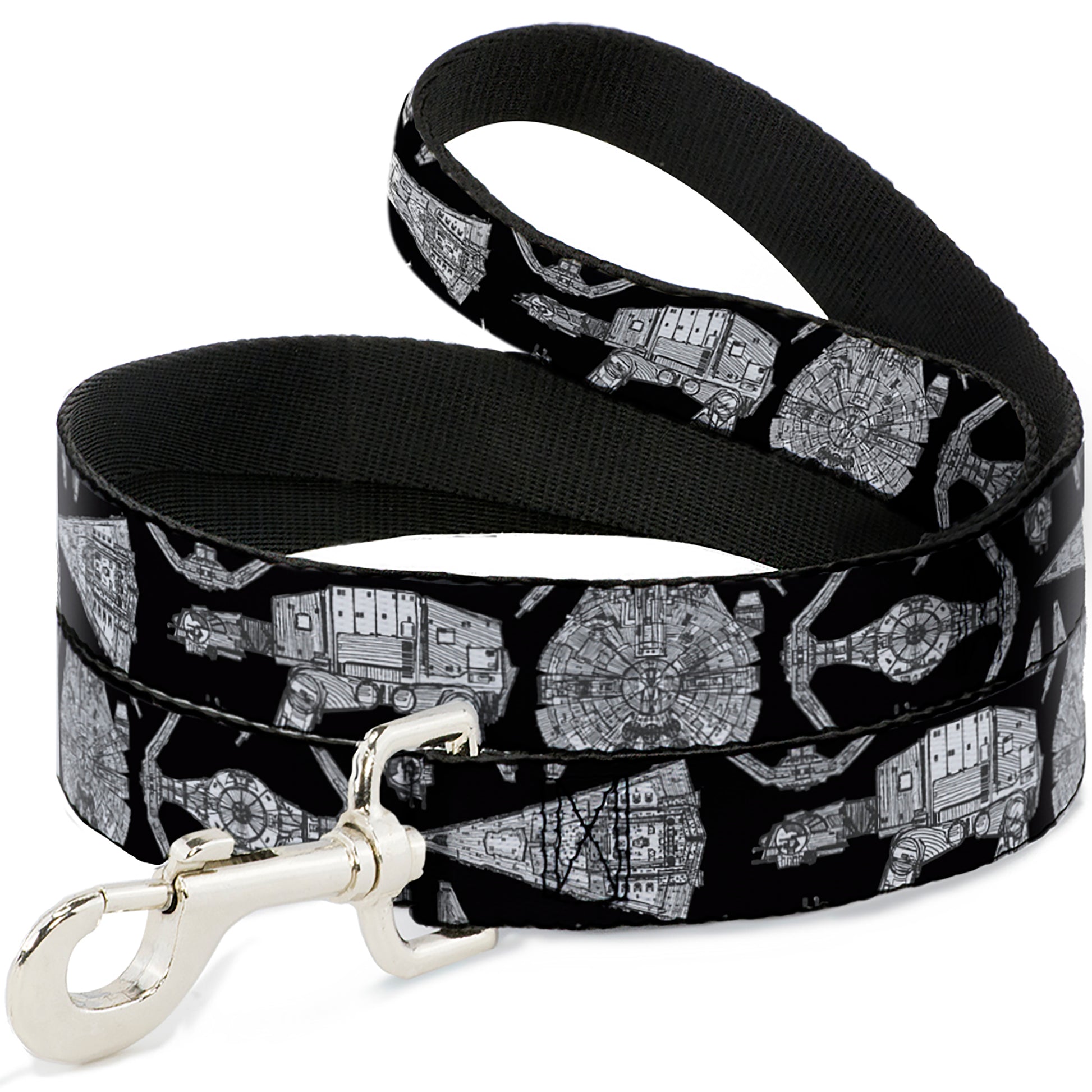 Dog Leash - Star Wars Ships and Vehicles Black/Grays Dog Leashes Star Wars