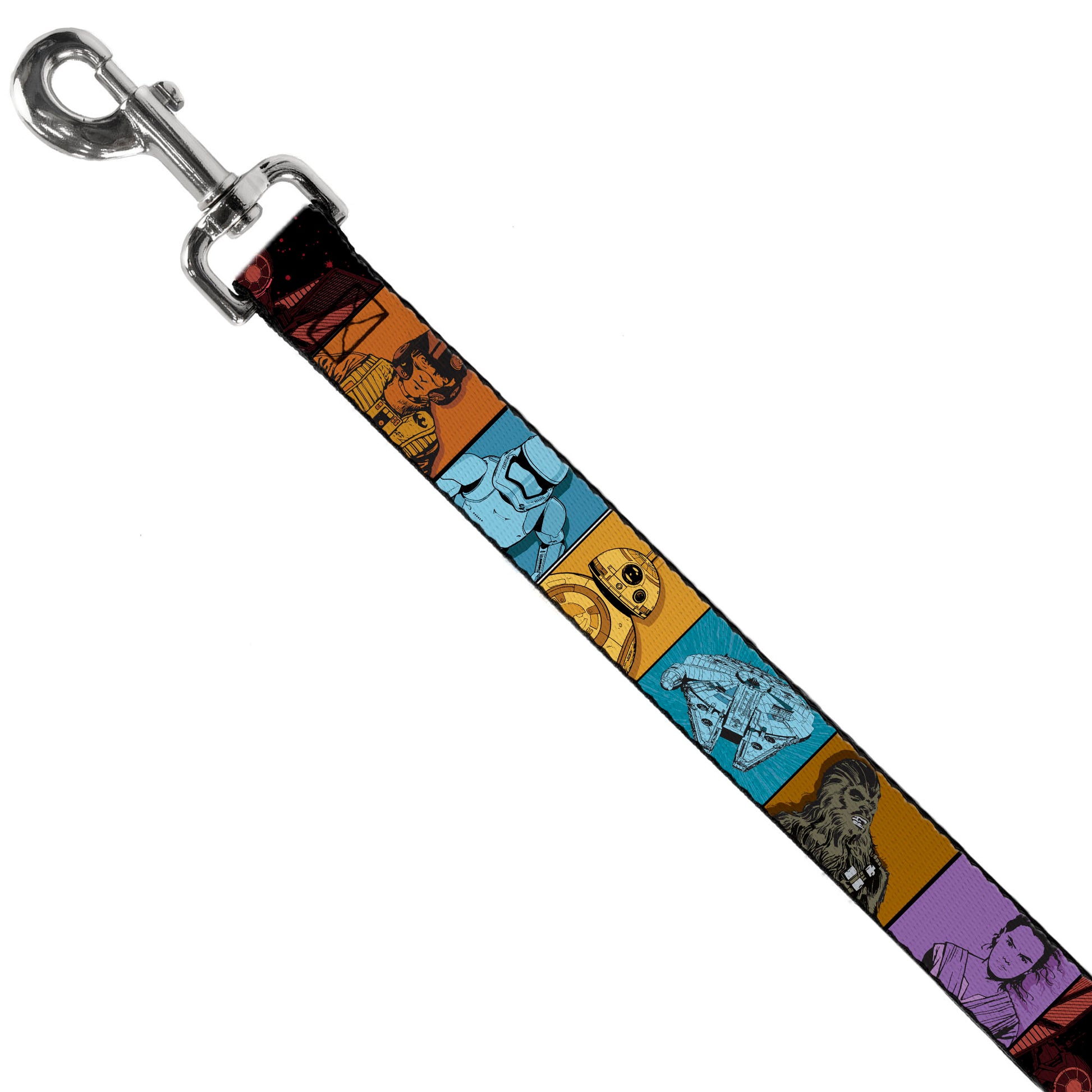 Dog Leash - Star Wars the Force Awakens Character and Icon Blocks Multi Color Dog Leashes Star Wars