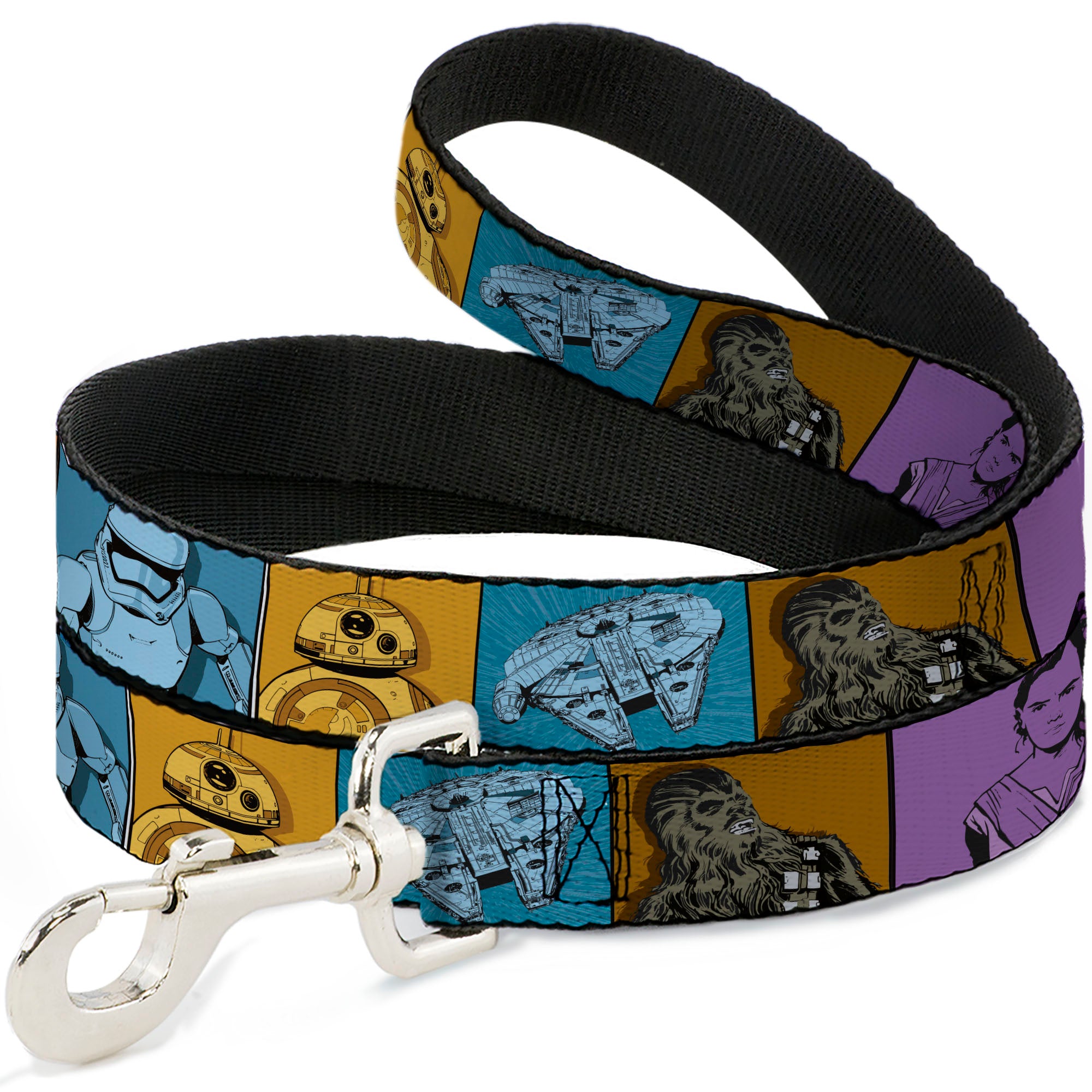 Dog Leash - Star Wars the Force Awakens Character and Icon Blocks Multi Color Dog Leashes Star Wars