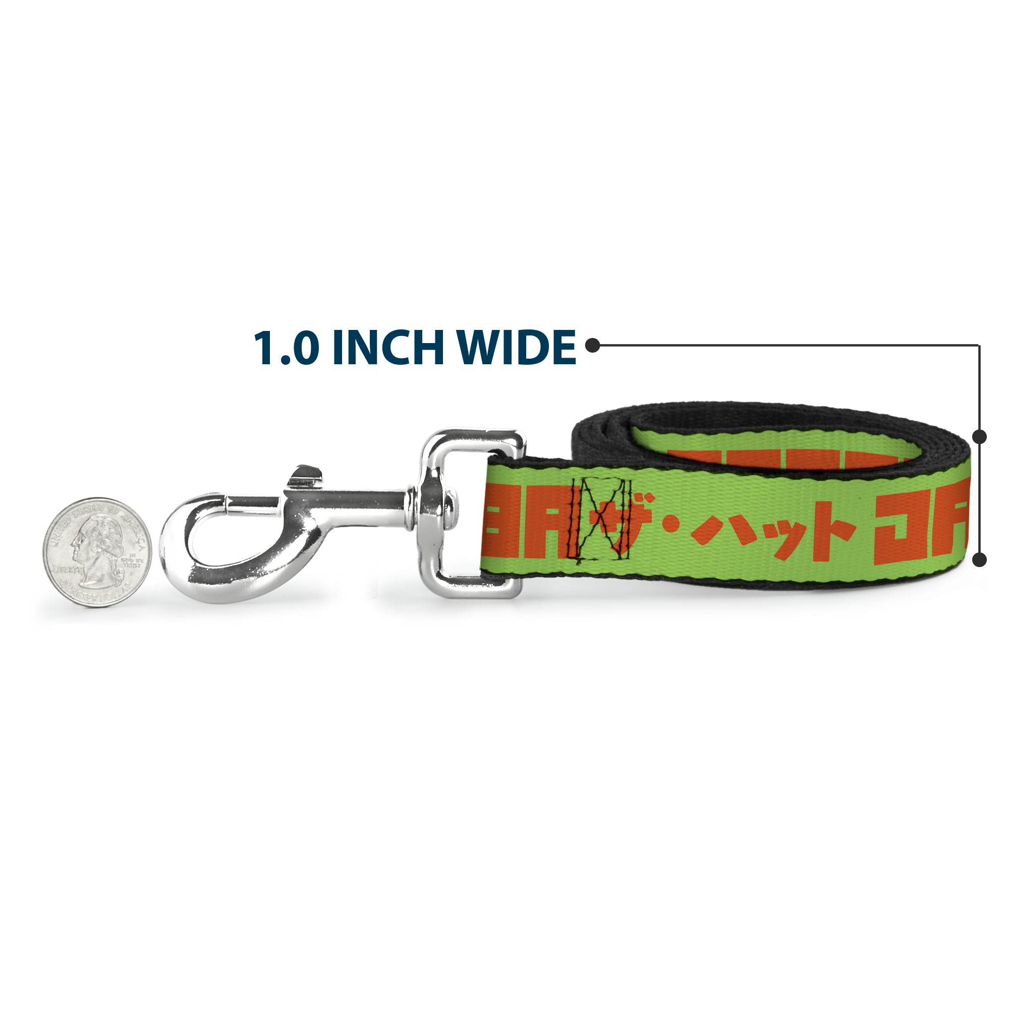 Dog Leash - Star Wars JABBA THE HUTT Text and Characters Green/Orange Dog Leashes Star Wars