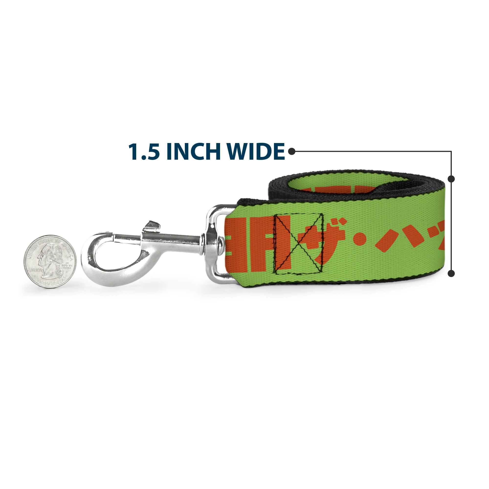 Dog Leash - Star Wars JABBA THE HUTT Text and Characters Green/Orange Dog Leashes Star Wars