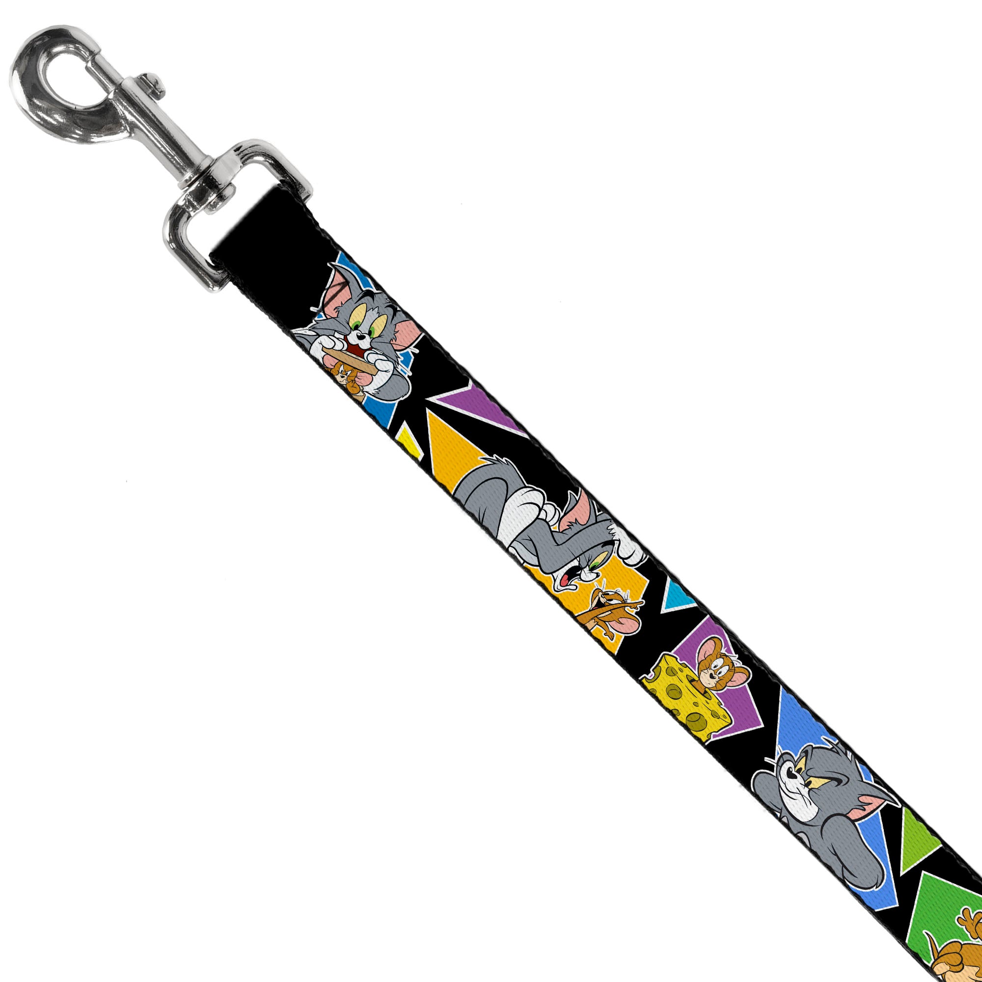 Dog Leash - TOM & JERRY Poses Black/Multi Color Dog Leashes Tom and Jerry