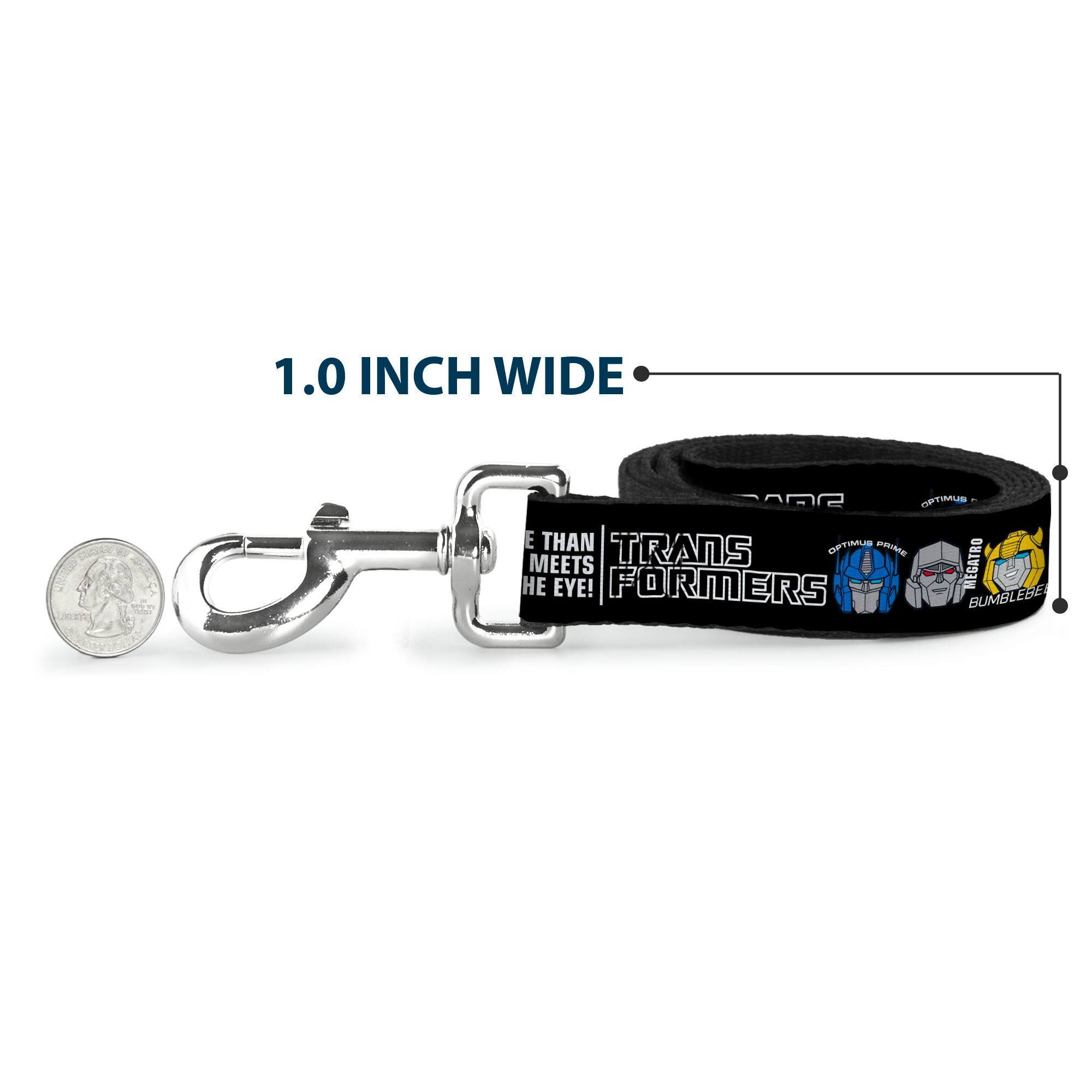Dog Leash - TRANSFORMERS MORE THAN MEETS THE EYE Character Trio Black/White