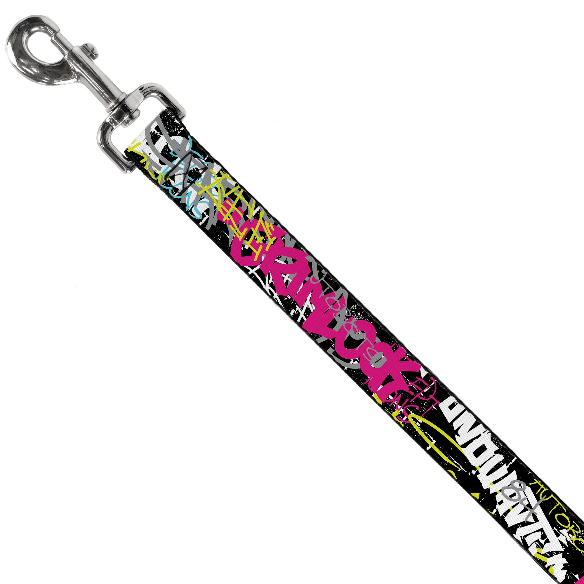 Dog Leash - Transformers Icons and Names Graffiti Collage Black/Multi Color