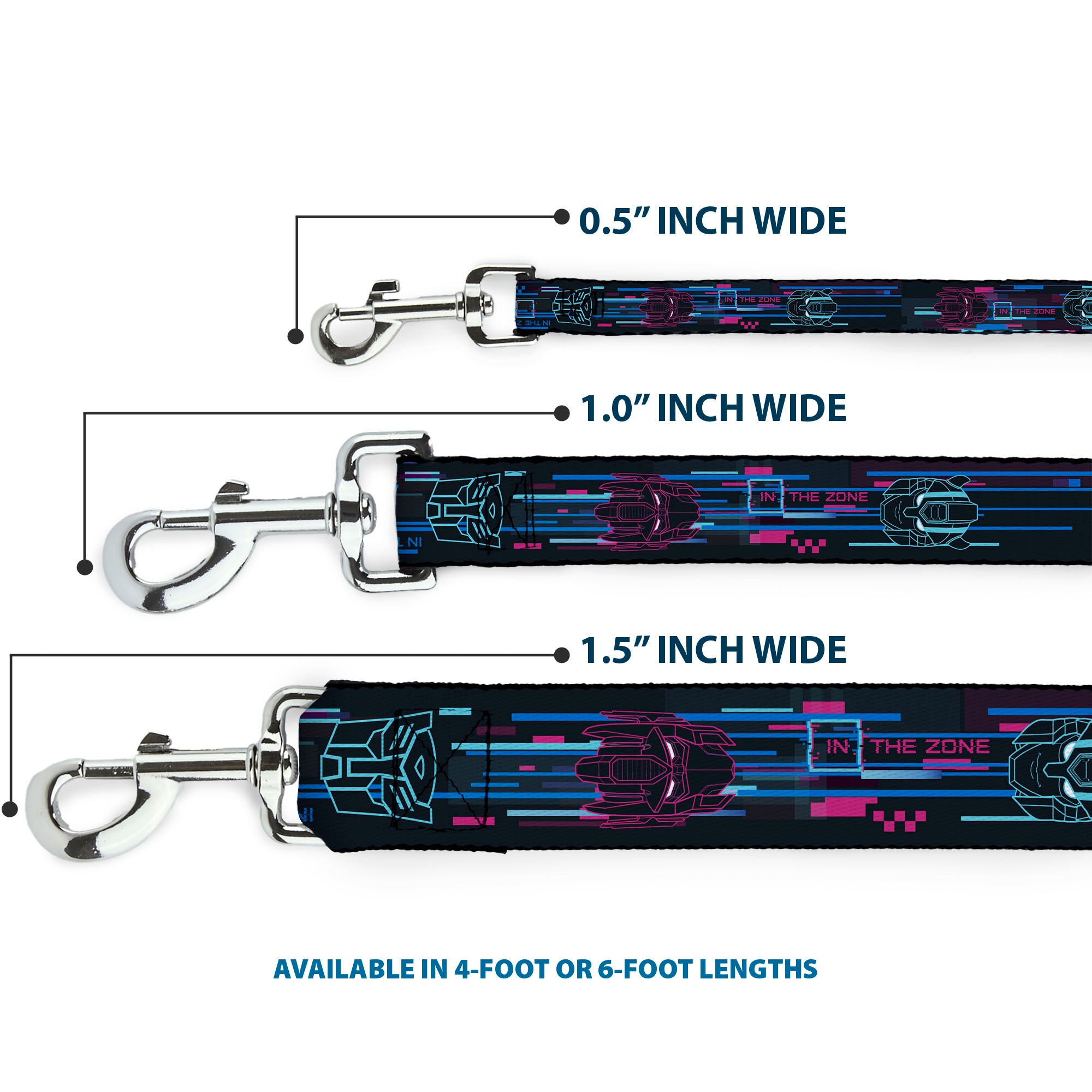 Dog Leash - Transformers Autobots IN THE ZONE Icons Blues/Reds
