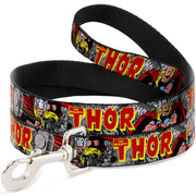 Dog Leash - THE MIGHTY THOR Action Poses Dog Leashes Marvel Comics
