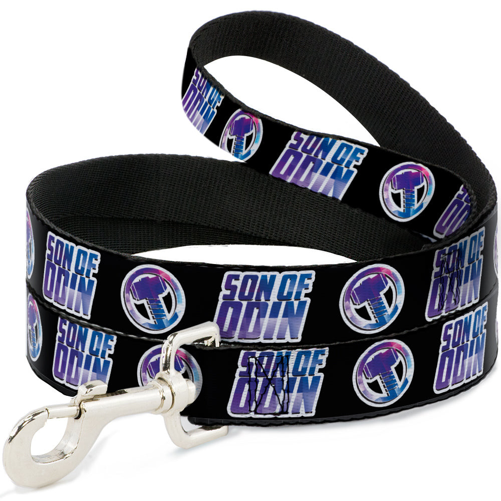Dog Leash - Thor SON OF ODIN/Hamner Icon Black/White/Blues Dog Leashes Marvel Comics
