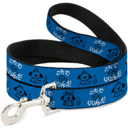 Dog Leash - This is Fine Japanese Question Hound Flame Blue/Black/White Dog Leashes This is Fine