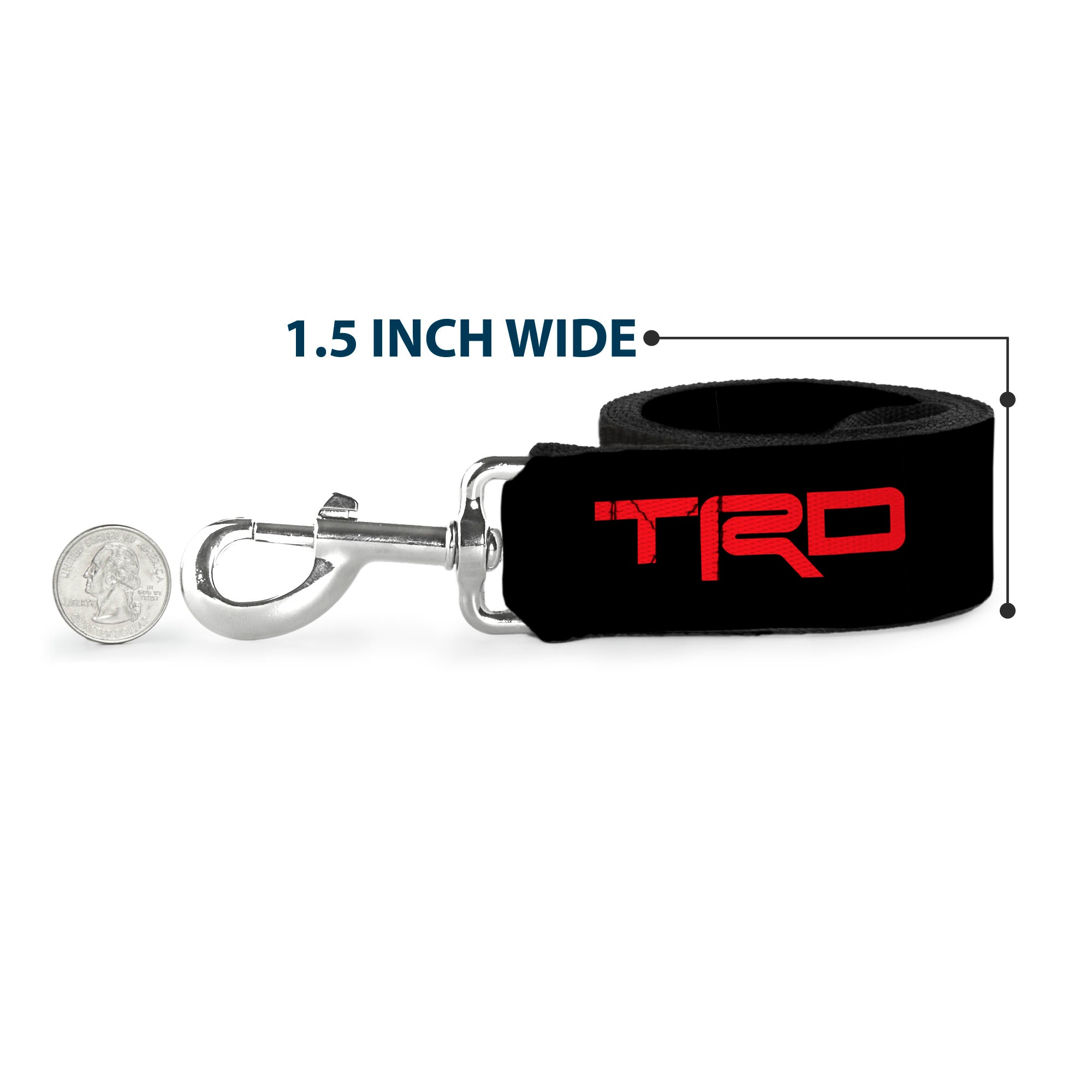 Dog Leash - Toyota Racing Development TRD Logo Black/Red Dog Leashes Toyota