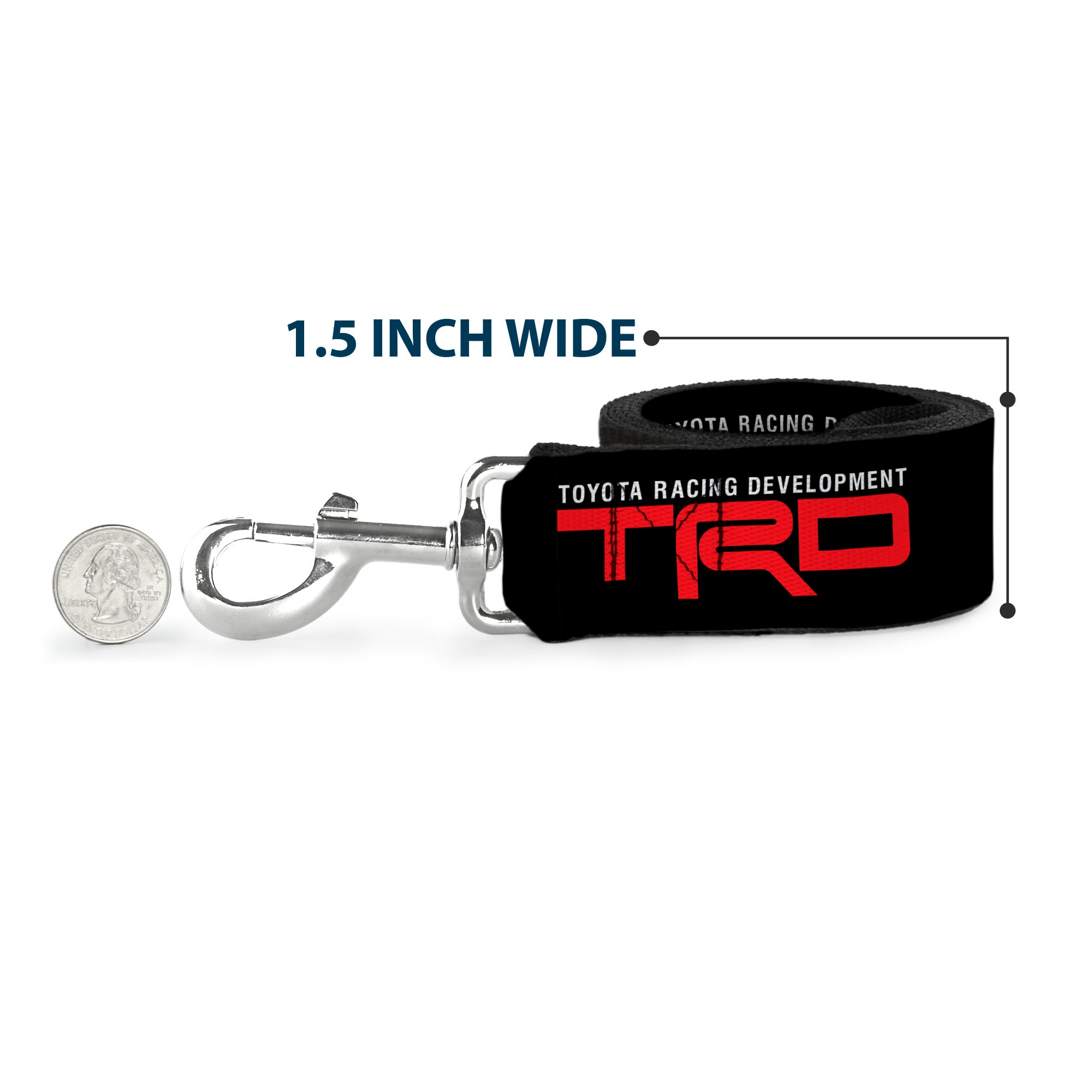Dog Leash - TOYOTA RACING DEVELOPMENT TRD Logo Black/White/Red Dog Leashes Toyota