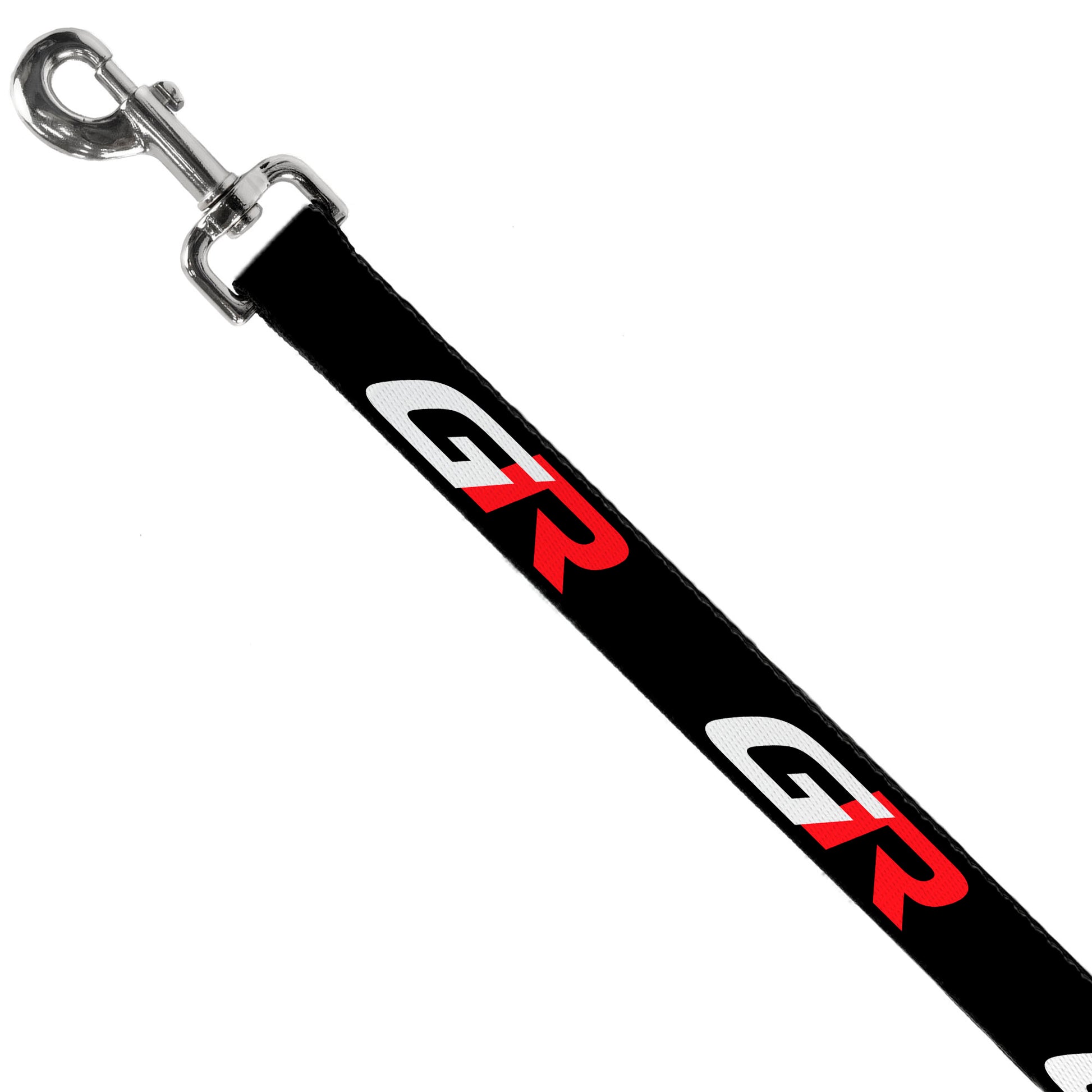 Dog Leash - TOYOTA GAZOO RACING GR Logo and Text Black/White/Red Dog Leashes Toyota
