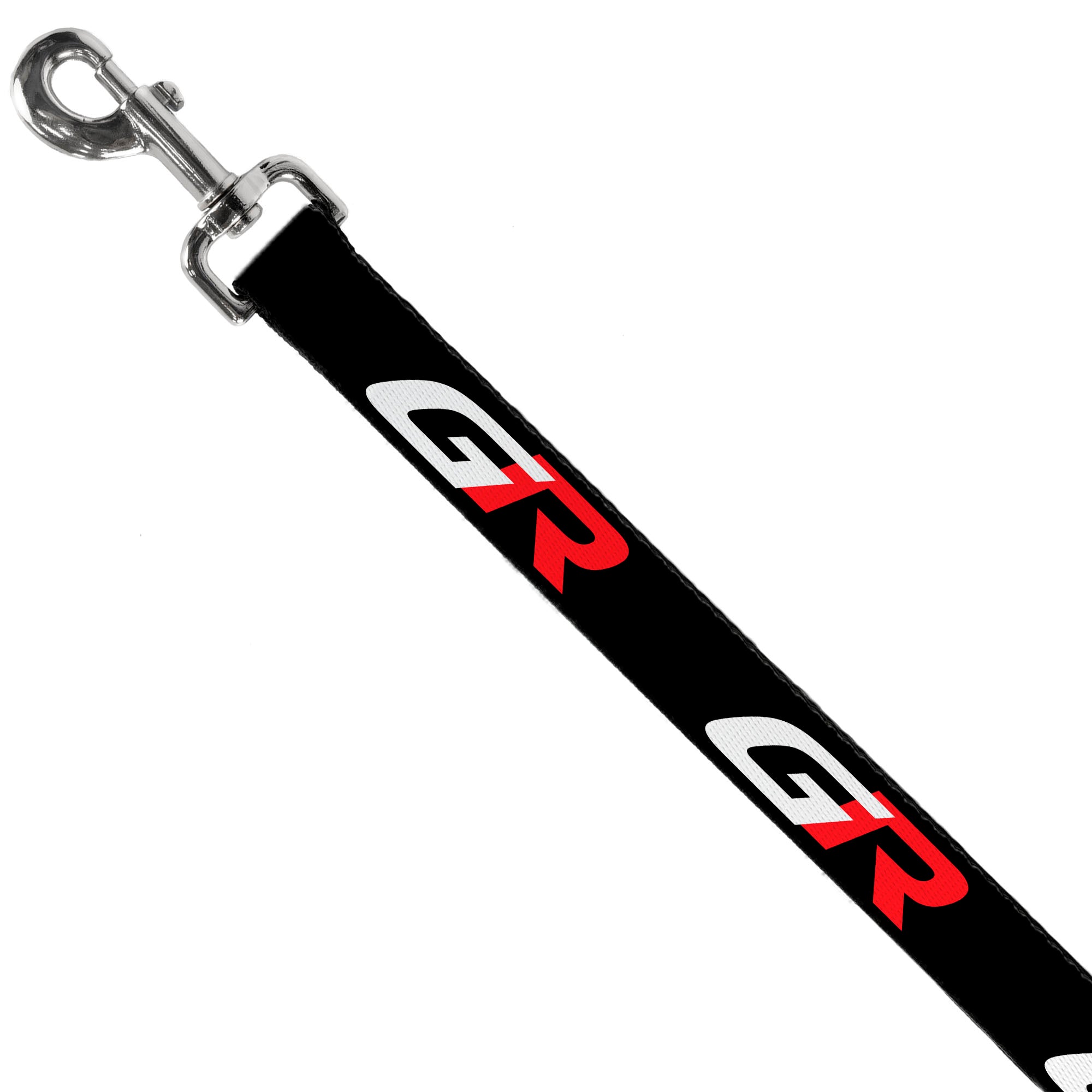 Dog Leash - TOYOTA GAZOO RACING GR Logo and Text Black/White/Red Dog Leashes Toyota