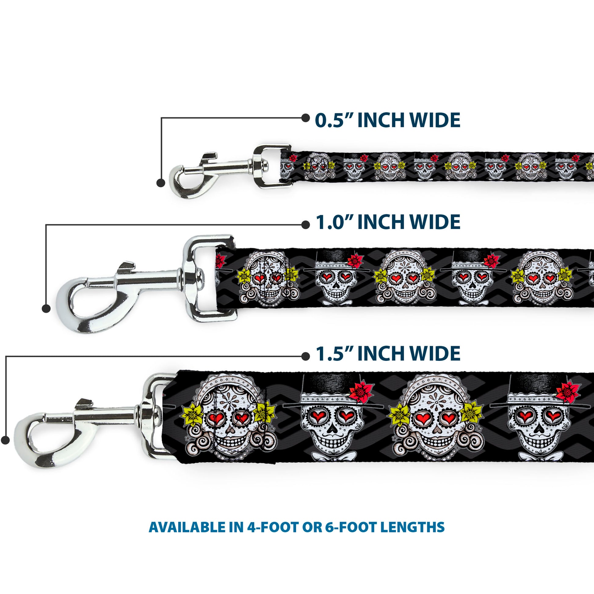 Dog Leash - Los Novios Black/Gray/White/Multi Color Dog Leashes Thaneeya McArdle