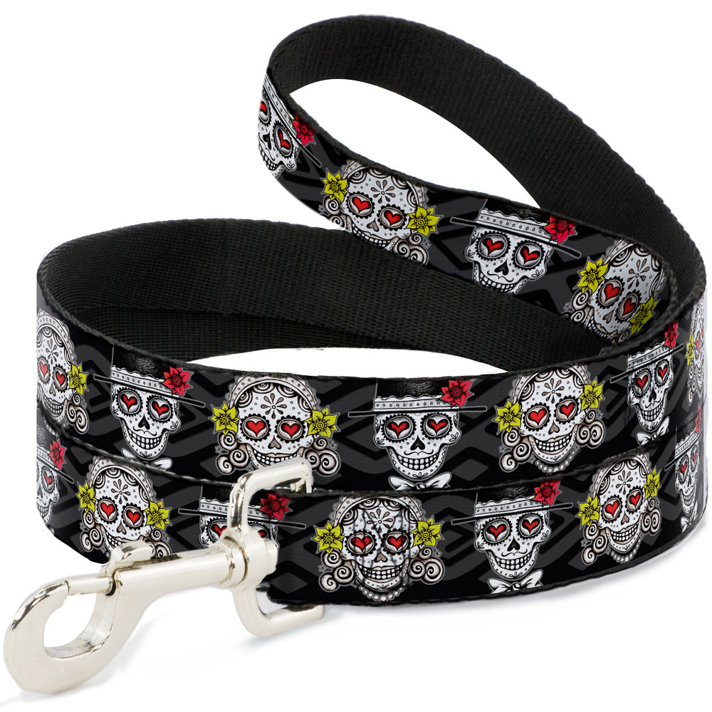Dog Leash - Los Novios Black/Gray/White/Multi Color Dog Leashes Thaneeya McArdle
