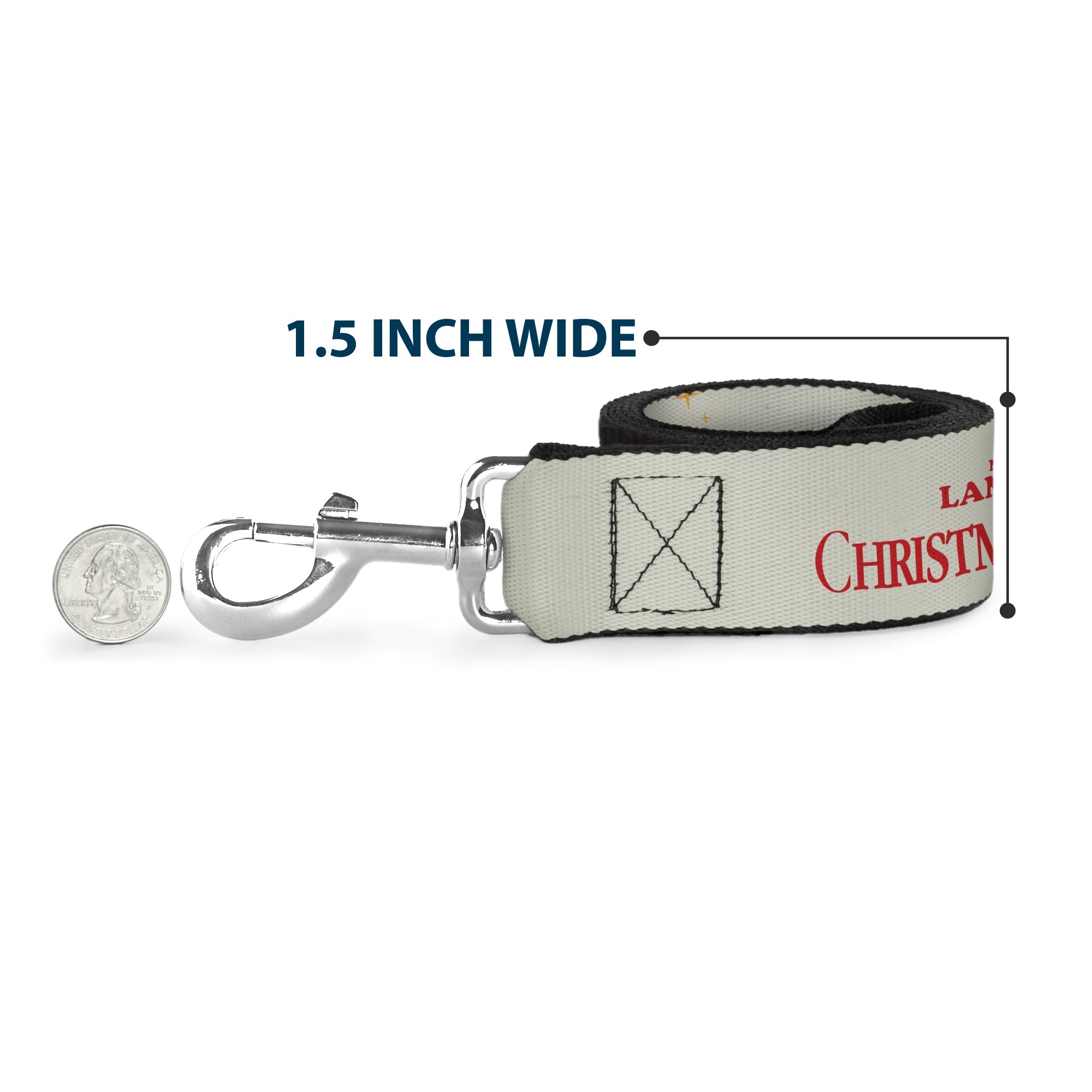 Dog Leash - NATIONAL LAMPOON'S CHRISTMAS VACATION Title Logo Icons Collage White/Green/Red Dog Leashes National Lampoon's