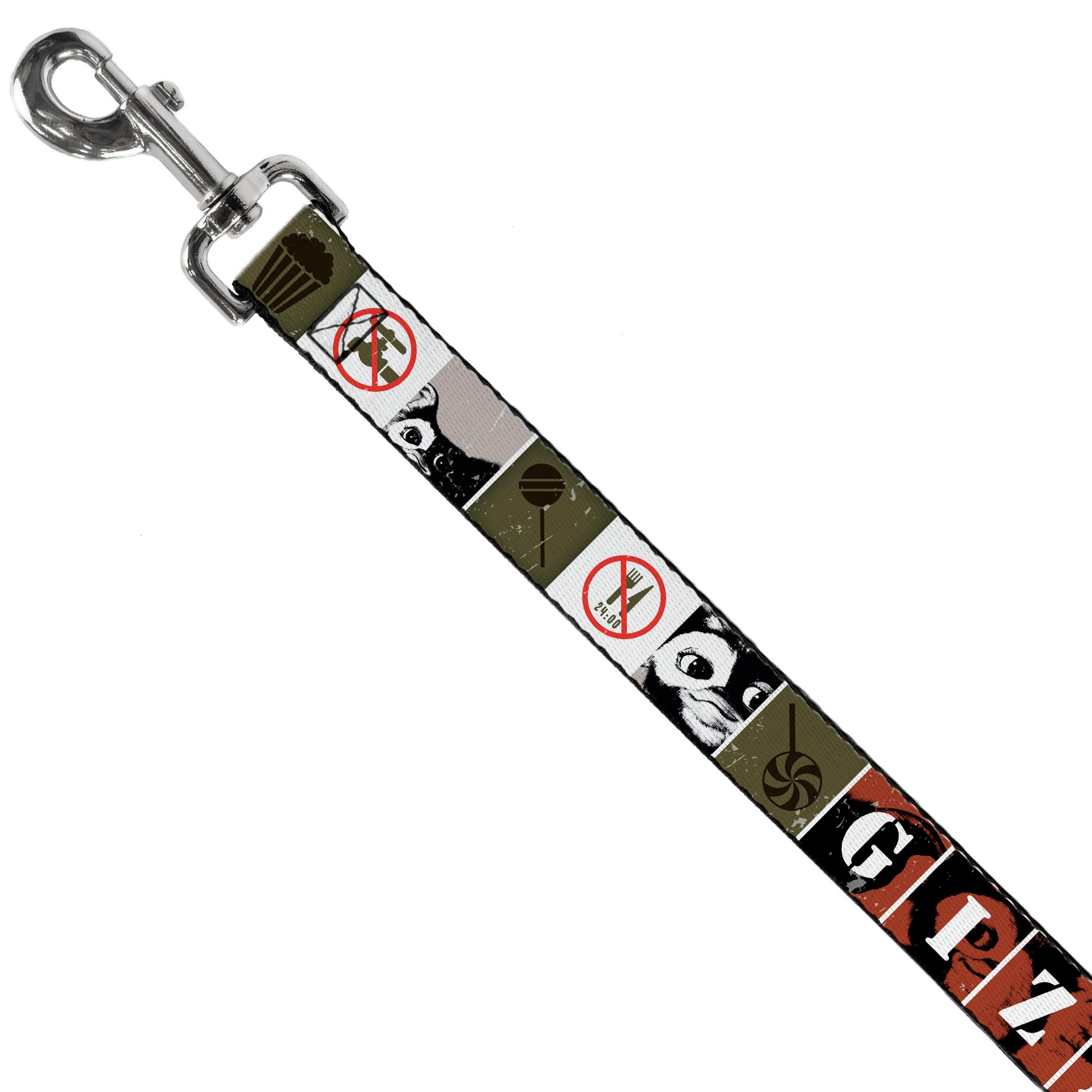Dog Leash - Gremlins GIZMO Poses/Rules Blocks Red/Greens/Grays/White Dog Leashes Gremlins