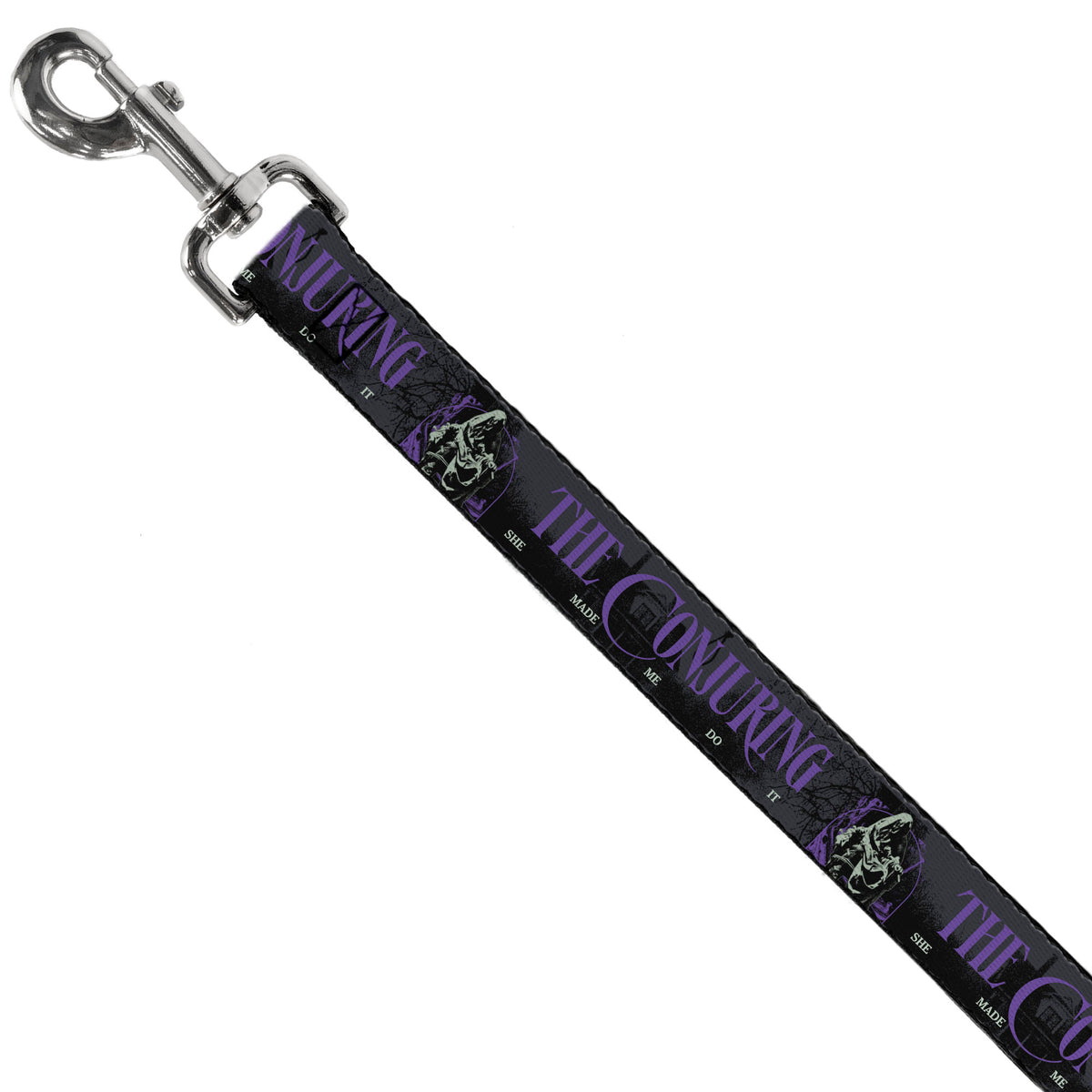 Dog Leash - THE CONJURING SHE MADE ME DO IT Black/Gray/Purple Dog Leashes The Conjuring