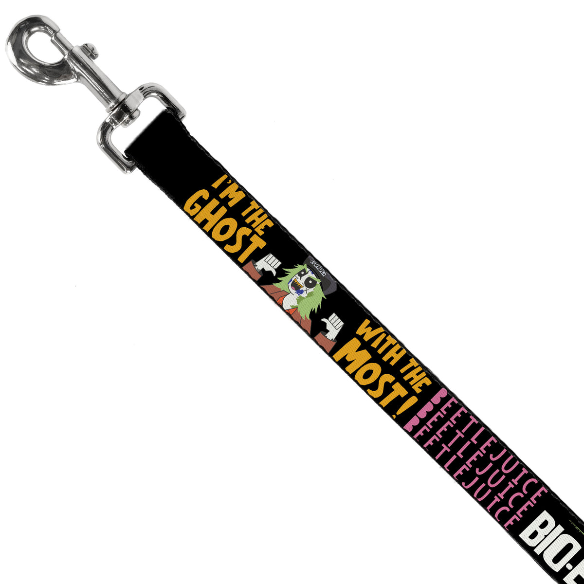 Dog Leash - BEETLEJUICE Cartoon Quotes and Scene Black/Multi Color Dog Leashes Beetlejuice