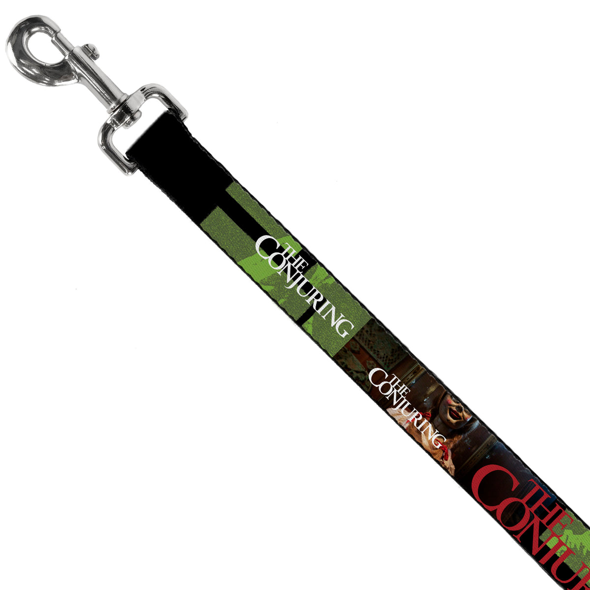 Dog Leash - THE CONJURING Annabelle Pose and Blocks Black/Greens/Red Dog Leashes The Conjuring