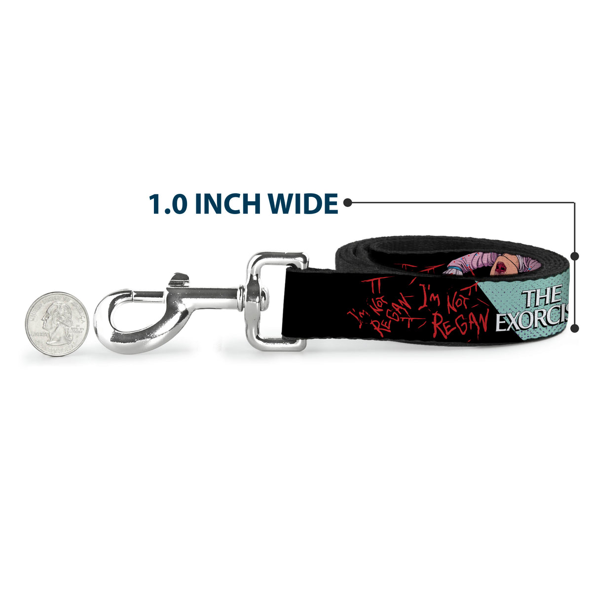 Dog Leash - THE EXORCIST Regan Pop Art EXCELLENT DAY FOR AN EXORCISM Pose Dog Leashes The Exorcist