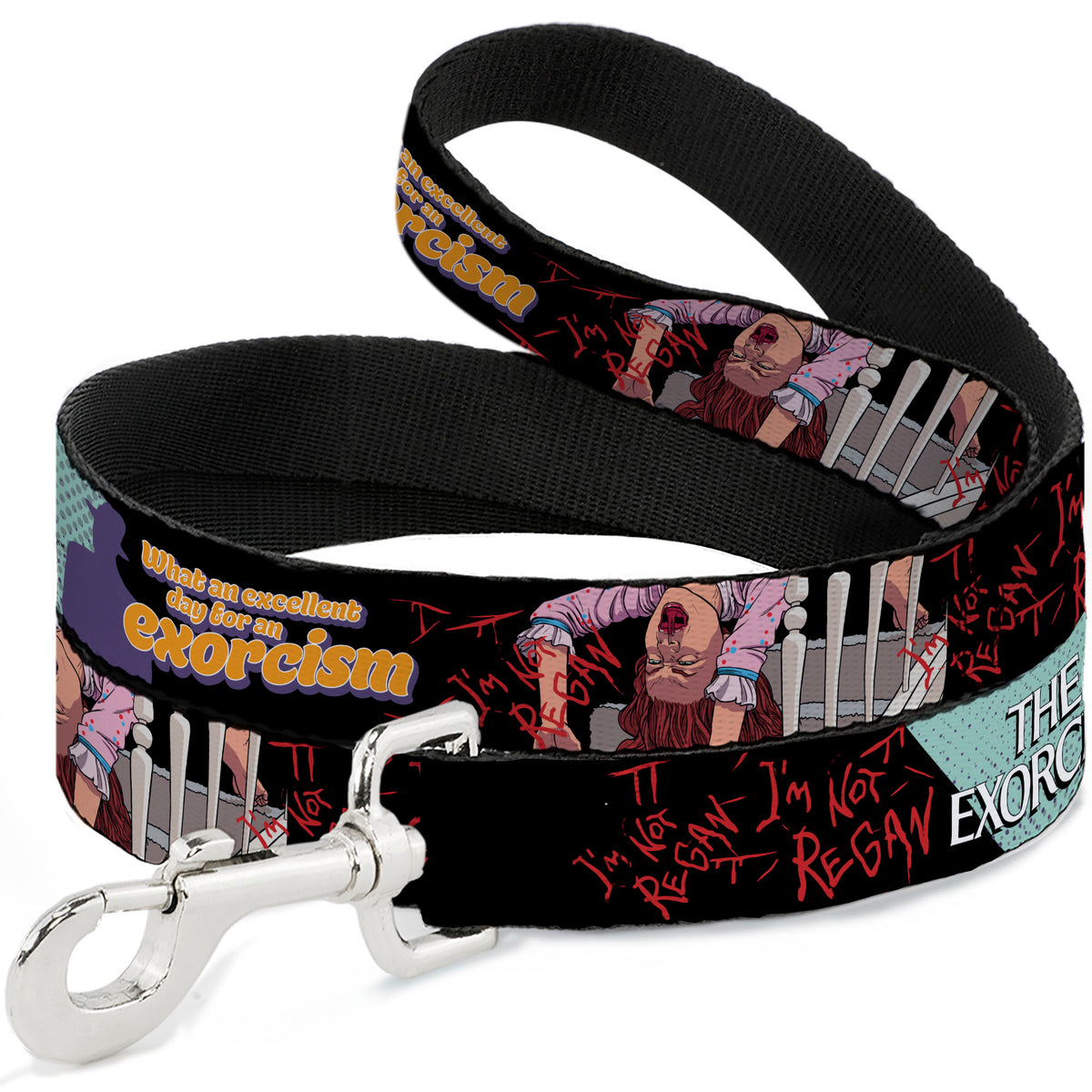 Dog Leash - THE EXORCIST Regan Pop Art EXCELLENT DAY FOR AN EXORCISM Pose Dog Leashes The Exorcist
