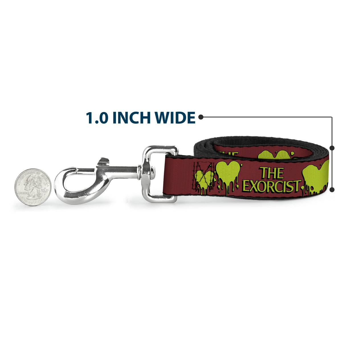 Dog Leash - THE EXORCIST Regan YOU POSSESS MY HEART Pose Red/Yellow Dog Leashes The Exorcist