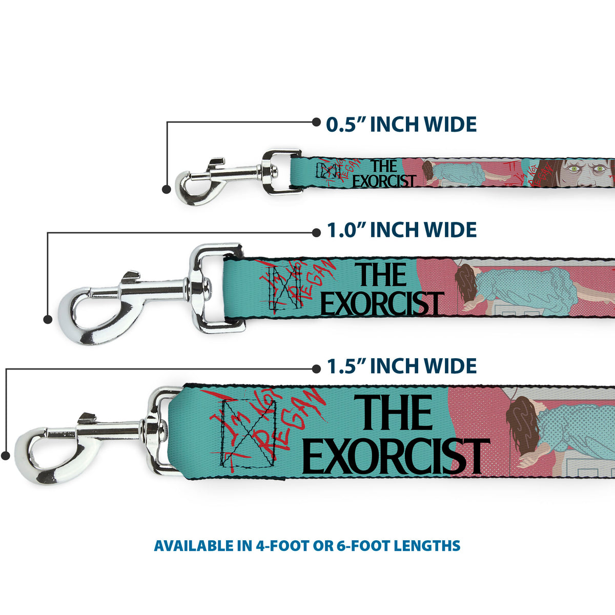 Dog Leash - THE EXORCIST I'M NOT REGAN Elevation Pose and Face Pop Art Dog Leashes The Exorcist