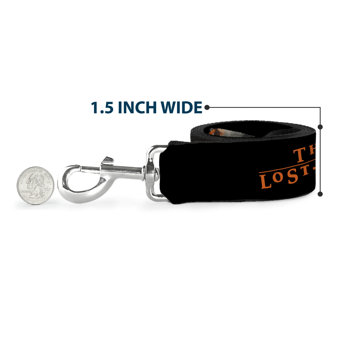 Dog Leash - THE LOST BOYS David Pose Stacked and Title Logo Black/Red Dog Leashes The Lost Boys