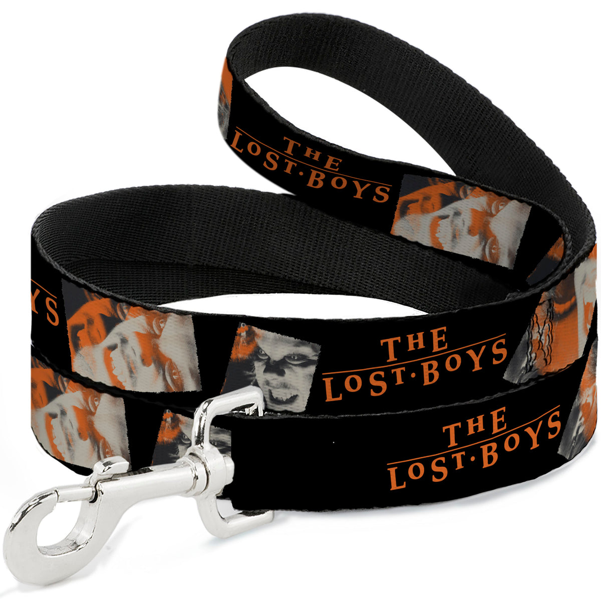 Dog Leash - THE LOST BOYS David Pose Stacked and Title Logo Black/Red