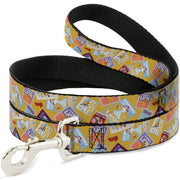 Dog Leash - The Wizard of Oz Characters Scenes and Icons Collage Yellow Dog Leashes The Wizard of Oz