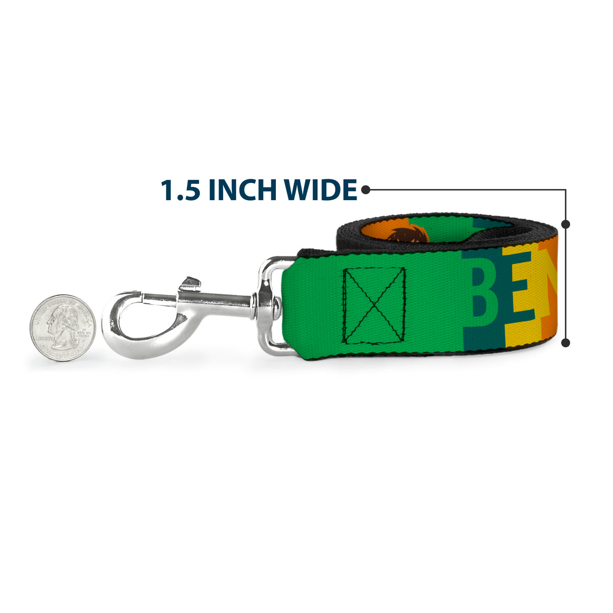 Dog Leash - BEN 10 Pose and Text Blocks Multi Color Dog Leashes Ben 10