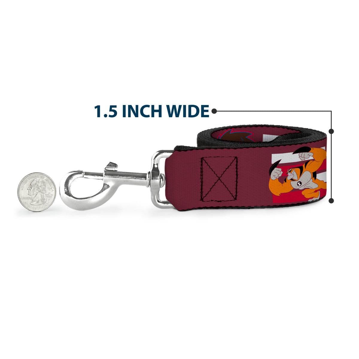 Dog Leash - BEN 10 and RATH Text and Poses Reds/White Dog Leashes Ben 10