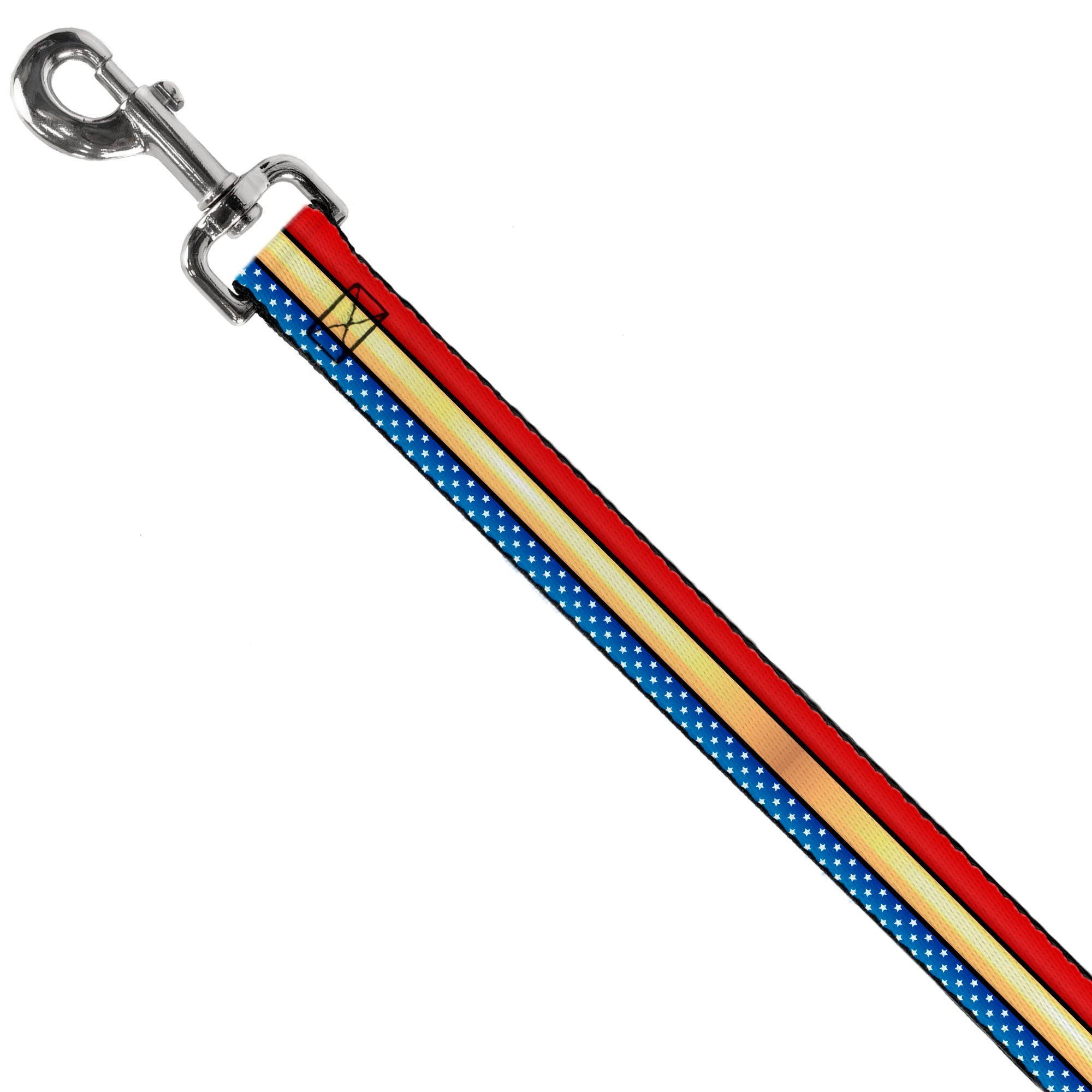 Dog Leash - Wonder Woman Stripe/Stars Red/Gold/Blue/White Dog Leashes DC Comics