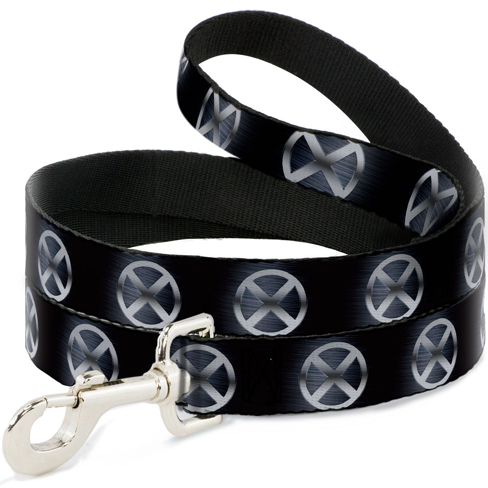 Dog Leash - X-Men X Icon Black/Silvers Dog Leashes Marvel Comics