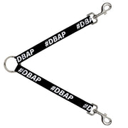Dog Leash Splitter - #DBAP Hash Tag Text Black/White Dog Leash Splitters Buckle-Down   