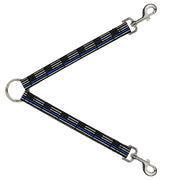 Dog Leash Splitter - Thin Blue Line Flag Weathered Black/Gray/Blue Dog Leash Splitters Buckle-Down