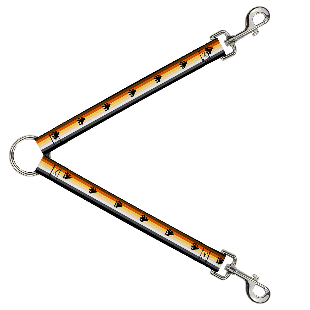 Dog Leash Splitter - Flag Bear Pride2 Black/Brown/Orange/Yellow/Tan/White/Gray/Black Dog Leash Splitters Buckle-Down