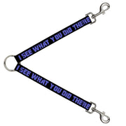 Dog Leash Splitter - I SEE WHAT YOU DID THERE Weathered Black/Purple Dog Leash Splitters Buckle-Down