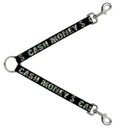 Dog Leash Splitter - CASH MONEY $ Black/Dollars Dog Leash Splitters Buckle-Down