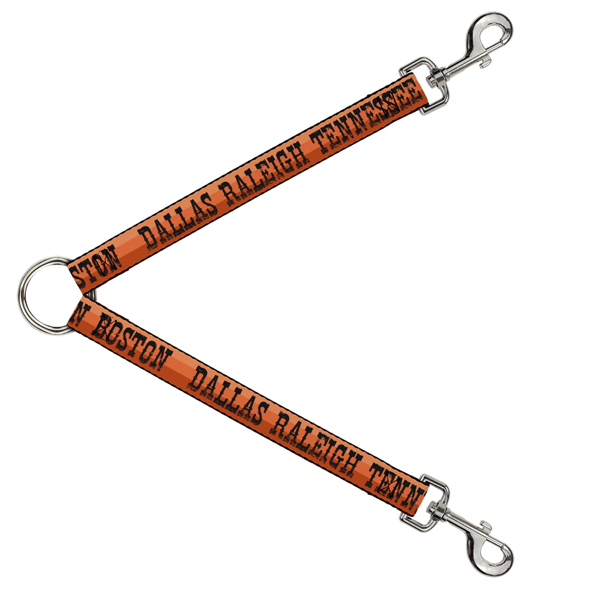Dog Leash Splitter - Dallas-Raleigh-Tennessee-Austin-Boston Stripes Browns/Black Dog Leash Splitters Buckle-Down   