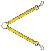 Dog Leash Splitter - Measuring Tape Yellow/Black/Red Dog Leash Splitters Buckle-Down   