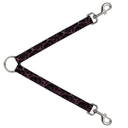 Dog Leash Splitter - Marble Black/Baby Pink Dog Leash Splitters Buckle-Down   