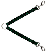 Dog Leash Splitter - Marble Black/Green Dog Leash Splitters Buckle-Down   
