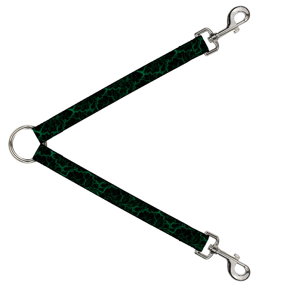 Dog Leash Splitter - Marble Black/Green Dog Leash Splitters Buckle-Down   