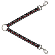 Dog Leash Splitter - Thin Red Line Flag Weathered Black/Gray/Red Dog Leash Splitters Buckle-Down
