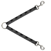 Dog Leash Splitter - Thin Gray Line Flag Weathered Black/Grays Dog Leash Splitters Buckle-Down