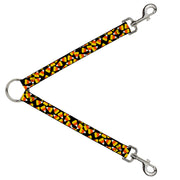 Dog Leash Splitter - Candy Corn Scattered Black/Yellow/Orange/White Dog Leash Splitters Buckle-Down