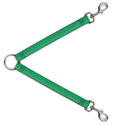 Dog Leash Splitter - Christmas Holiday Fair Isle Stitch Pattern Greens Dog Leash Splitters Buckle-Down